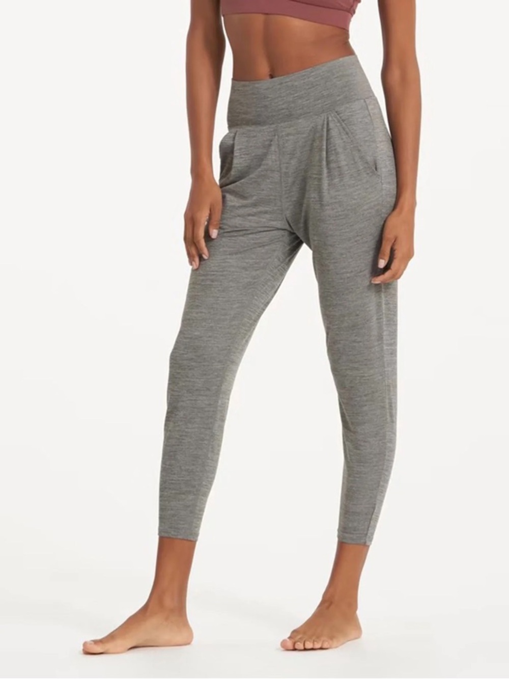 Vuori Lux At Ease Pants Heathered Grey Womens Size M